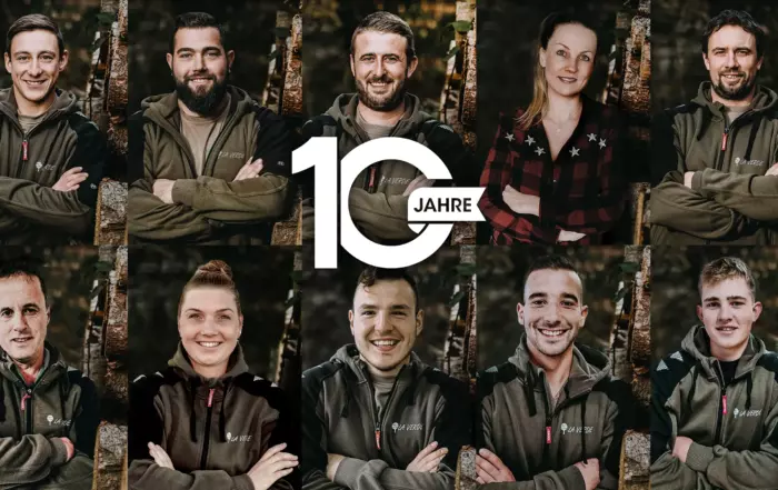 Das Team von Garten La Verde feiert das 10-jährige Jubiläum